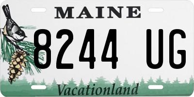 ME license plate 8244UG