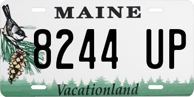 ME license plate 8244UP