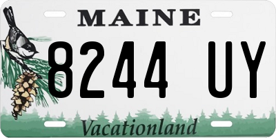 ME license plate 8244UY