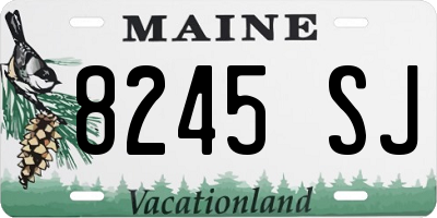ME license plate 8245SJ