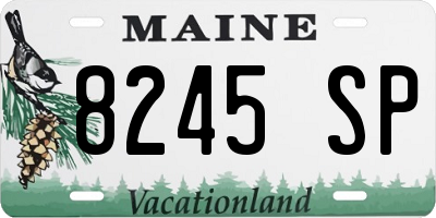 ME license plate 8245SP