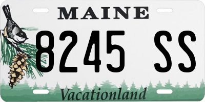 ME license plate 8245SS