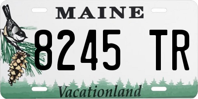 ME license plate 8245TR