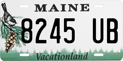 ME license plate 8245UB