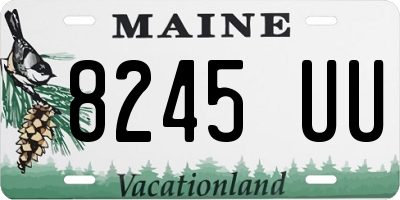 ME license plate 8245UU