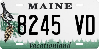 ME license plate 8245VD