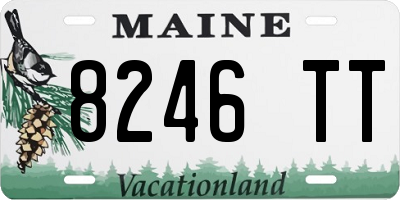 ME license plate 8246TT