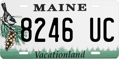 ME license plate 8246UC