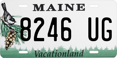 ME license plate 8246UG