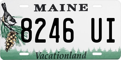 ME license plate 8246UI