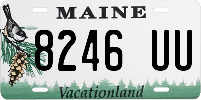 ME license plate 8246UU