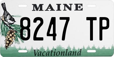 ME license plate 8247TP