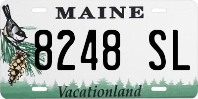 ME license plate 8248SL