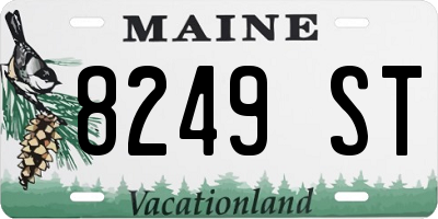 ME license plate 8249ST