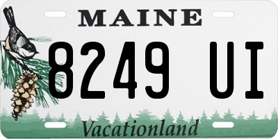 ME license plate 8249UI
