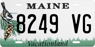 ME license plate 8249VG