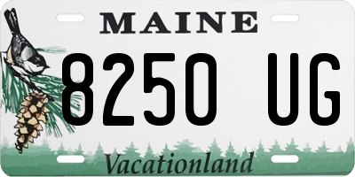 ME license plate 8250UG