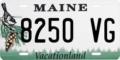 ME license plate 8250VG