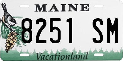 ME license plate 8251SM