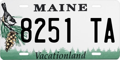ME license plate 8251TA