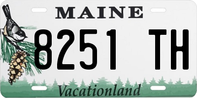 ME license plate 8251TH