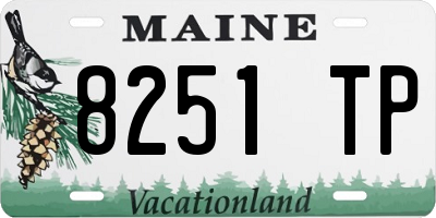 ME license plate 8251TP
