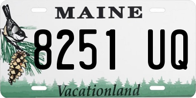 ME license plate 8251UQ