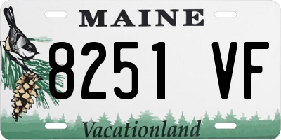 ME license plate 8251VF