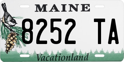ME license plate 8252TA