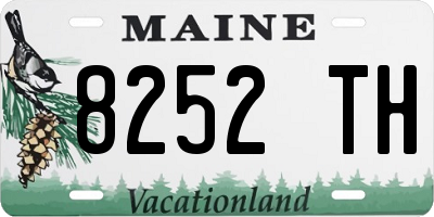 ME license plate 8252TH