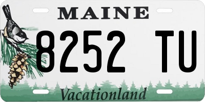 ME license plate 8252TU