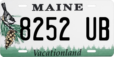 ME license plate 8252UB