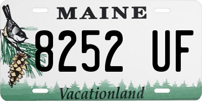 ME license plate 8252UF