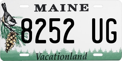 ME license plate 8252UG