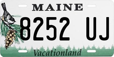 ME license plate 8252UJ