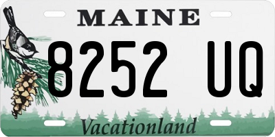 ME license plate 8252UQ