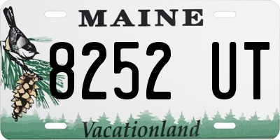 ME license plate 8252UT