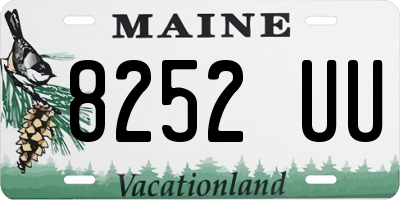 ME license plate 8252UU