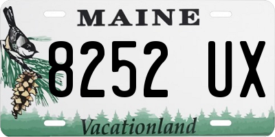 ME license plate 8252UX