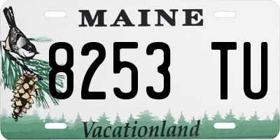 ME license plate 8253TU