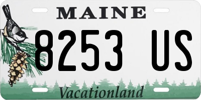 ME license plate 8253US