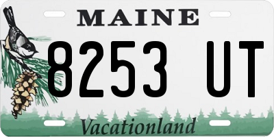 ME license plate 8253UT