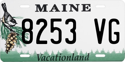 ME license plate 8253VG