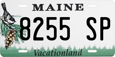 ME license plate 8255SP