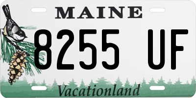 ME license plate 8255UF