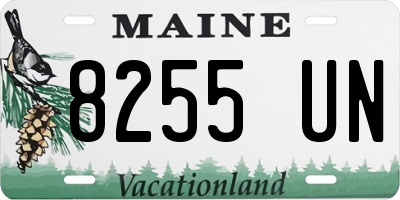 ME license plate 8255UN