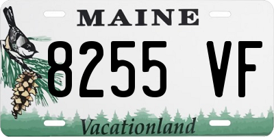 ME license plate 8255VF