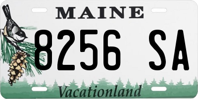 ME license plate 8256SA