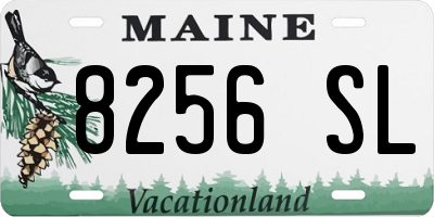 ME license plate 8256SL