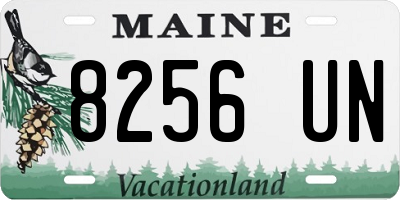 ME license plate 8256UN